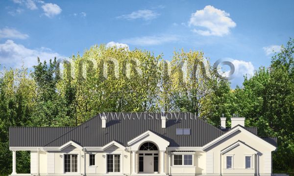 Проект одноэтажной виллы S8-384 (Парковая Резиденция)