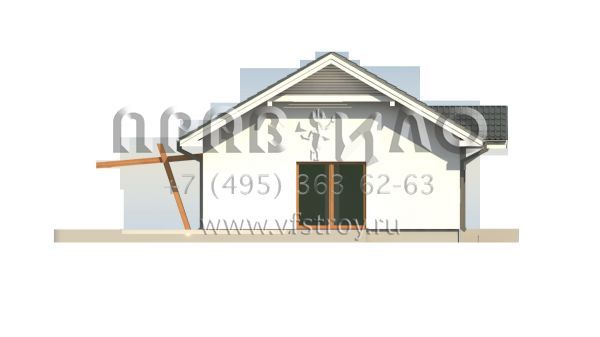 Проект компактного квадратного в плане дома  S3-79 (Z308)