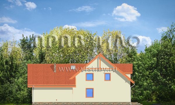 Проект мансардного частного дома S8-256 (Просторный)