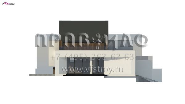 Проект стильного многоуровневого дома для участка с уклоном S3-180-4 (Zx145)