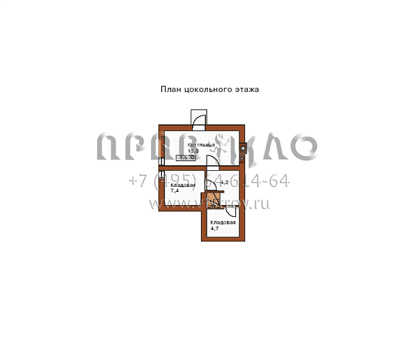 Проект дома из газобетонных блоков I-189-1P