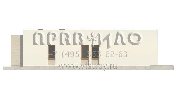 Проект комфортабельного одноэтажного дома в стиле хайтек S3-129-4 (Zx67)