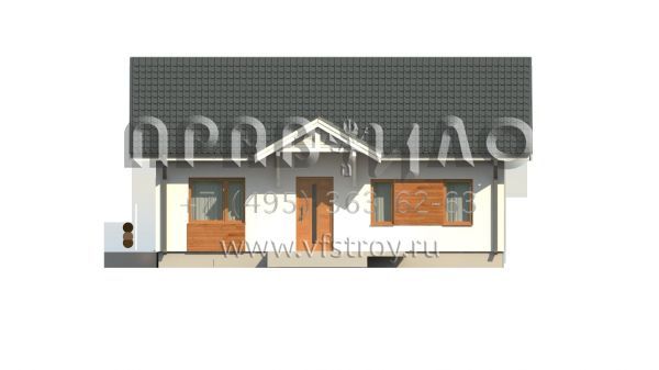 Проект компактного квадратного в плане дома  S3-79 (Z308)