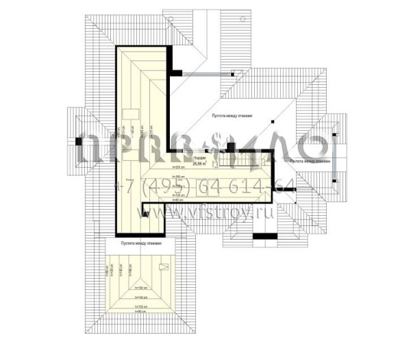 Проект дома для просторного участка S8-301-1 (Раскидистый 2)