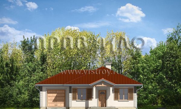 Проект компактного дома с гаражом S8-126 (Непоседа 2)