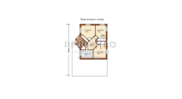 Проект дома  в английском стиле с подвалом и гаражом G-215-1P