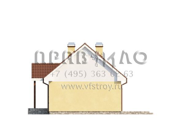 Проект компактного квадратного дома  S3-95-2 (Z32)