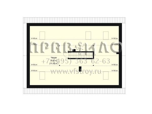 Проект дома с лаконичной планировкой S8-128-1 (Оливка 2)