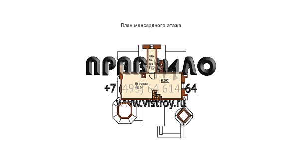 Роскошный замок в духе средневековья L-273-1K