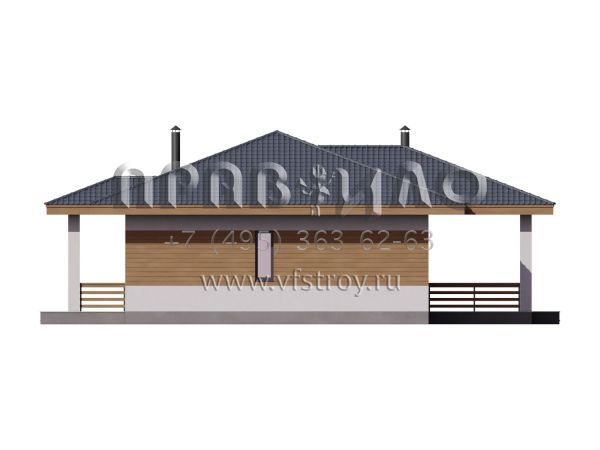 Проект оптимального одноэтажного дома S7-138 (5-17)