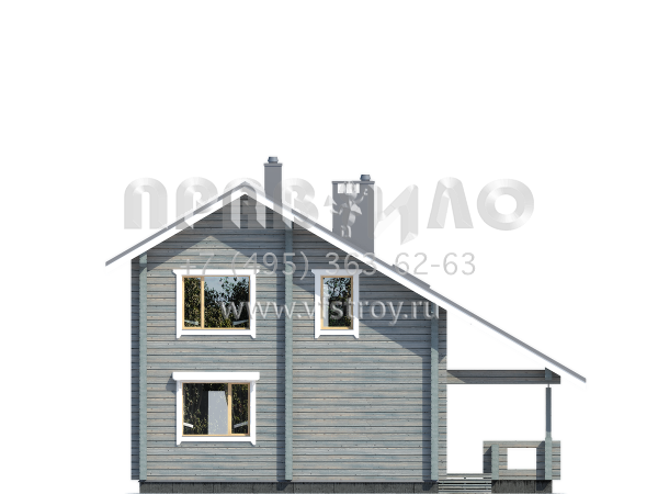 Проект экономичного деревянного дома S7-146(1-39)