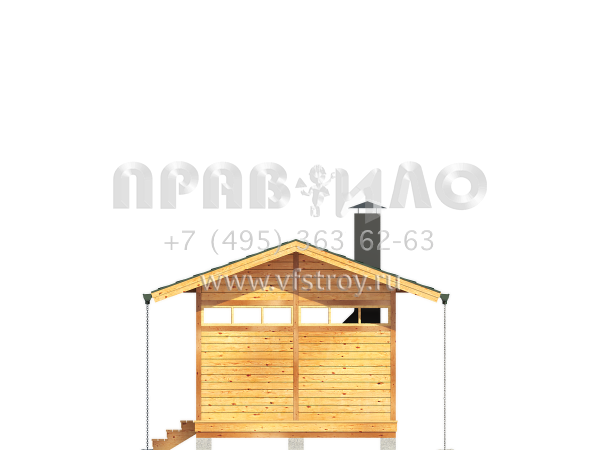 Проект беседки-барбекю S7-27 (1-38)