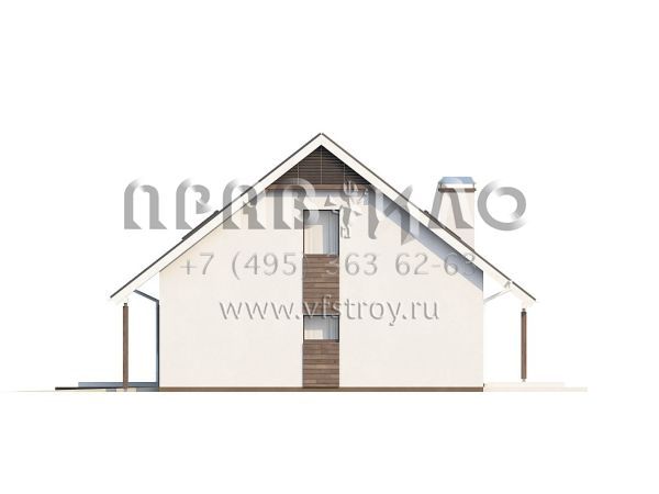 Проект комфортабельного дома с двускатной кровлей S3-177 (Z119)