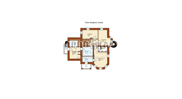 Проект небольшого загородного дома J-232-1K