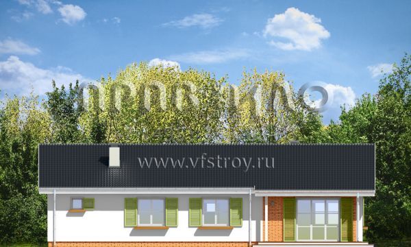 Проект стильного дома из современной керамики S8-144-3 (Солнечный с Гаражом 2)