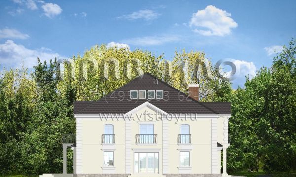 Проект элегантного дома в классическом стиле S8-455-1 (Элегантный)