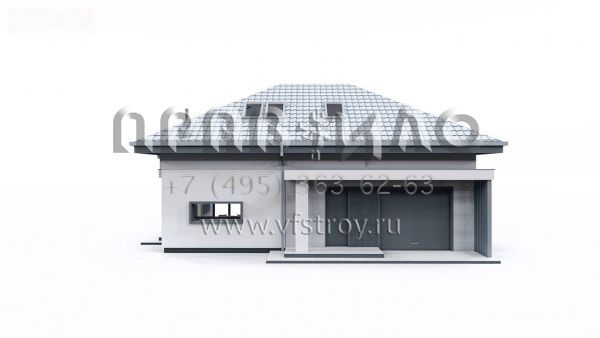 Проект комфортабельного дома с мансардой, гаражом и светлой гостиной с выходом на террасу S3-157-7 (Z479)