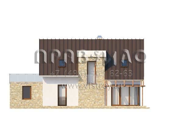 Проект экономичного комфортабельного дома S3-168-1 (Z127)