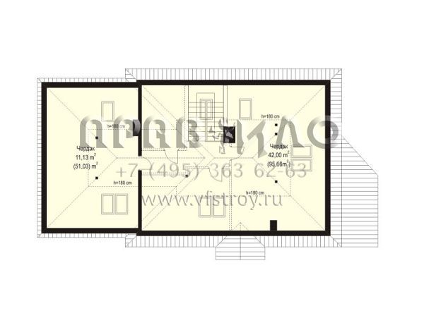 Проект дома с пристроенным слева гаражом S8-237-3 (Четыре Угла 3)