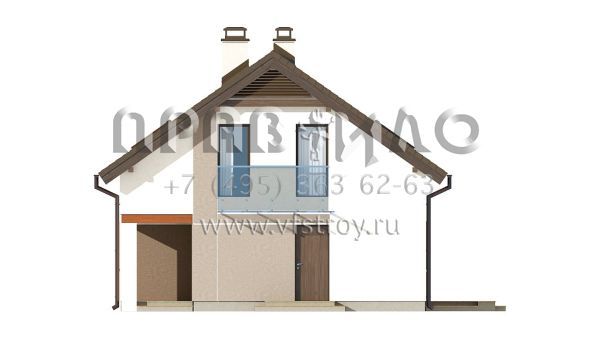 Проект частного двухэтажного дома с угловой террасой S3-157-3 (Z228)