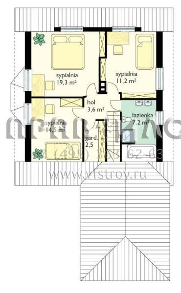 Проект солидного коттеджа из керамических блоков S8-216-2 (Солидный)
