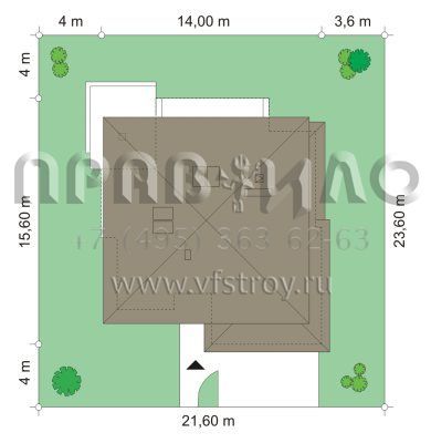 Проект комфортабельного двухэтажного дома S8-293-1 (Опал)