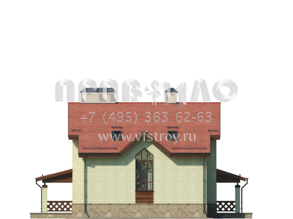 Просторный загородный дом из газобетона S7-216 (3-22)