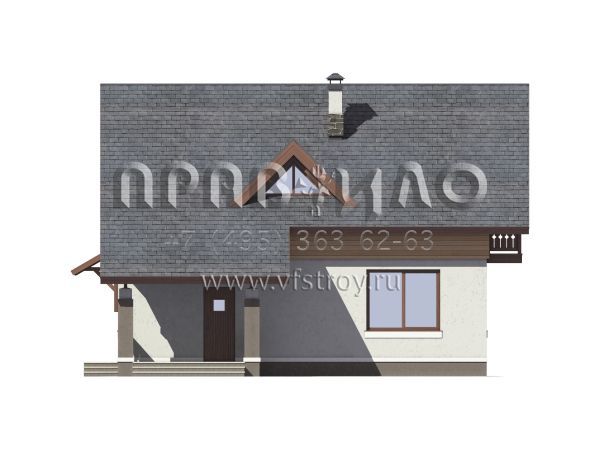 Проект экономичного загородного дома из газобетона S7-117(3-29)