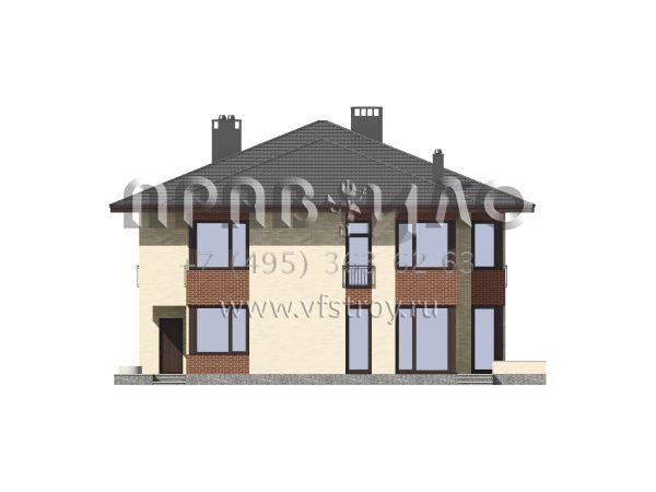 Проект современного таунхауса S7-414 (3-45-2)