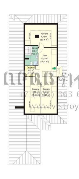 Проект одноэтажного дома для проблемного участка S8-223 (Такса 3)