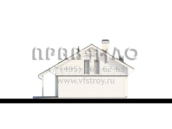 Проект удобного компактного загородного дома S3-186-1 (Z36)