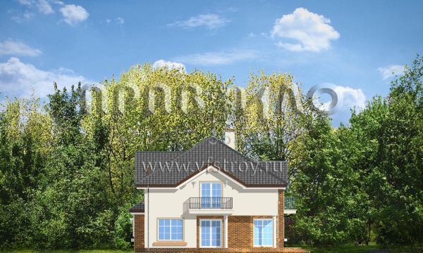 Проект загородного дома с камином S8-417 (Оказалый)