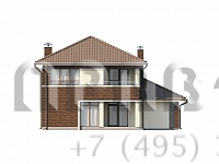 Проект двухэтажного каркасного дома K3-163 (Zx24 dk)