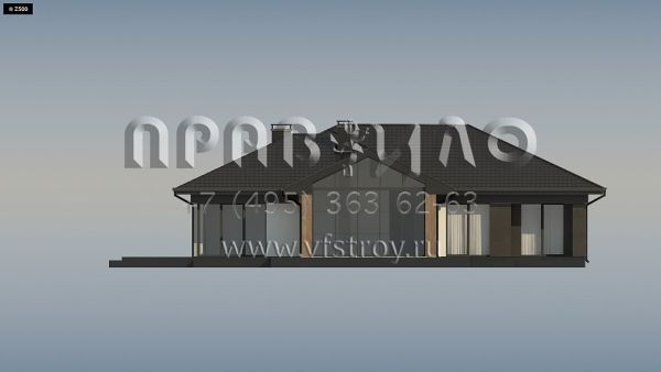 Проект одноэтажного загородного дома с оригинальным дизайном S3-192-3 (Z406)