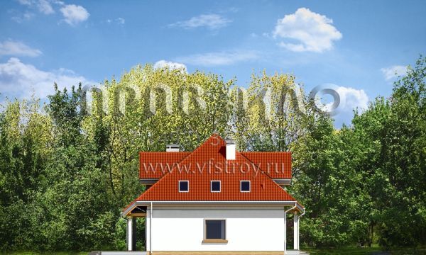 Проект дома с жилой мансардой S8-234 (Лука)