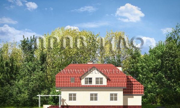 Проект дома с камином в гостиной S8-220-1 (Погодный 3)