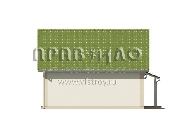 Проект коттеджа с мансардой и встроенным гаражом  S3-139-2 (Z43)