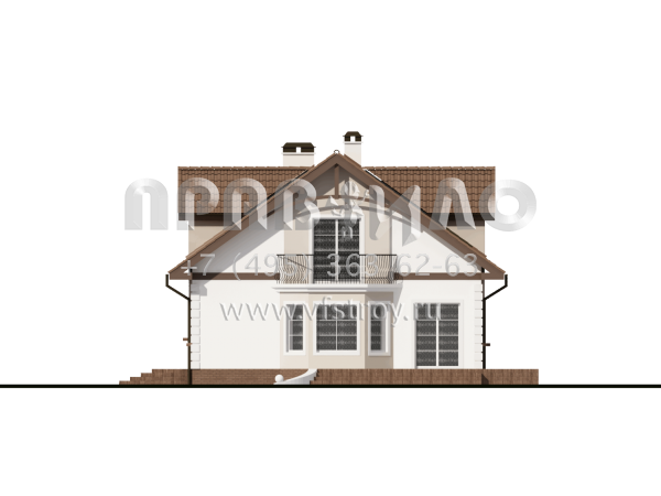 Проект двухэтажного дома с утонченными фасадами  S3-167 (Z28)