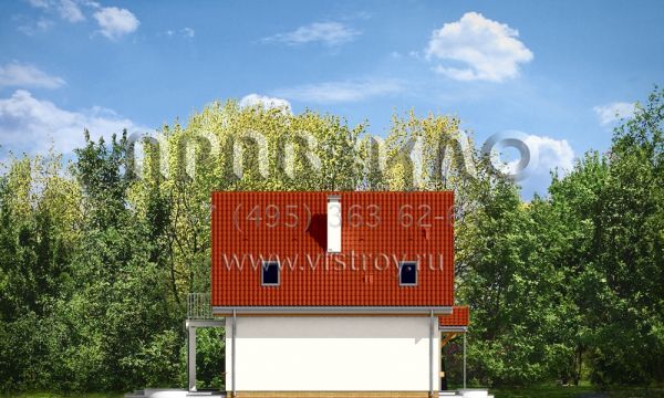 Проект дома с крытым крыльцом S8-139 (Михалина)