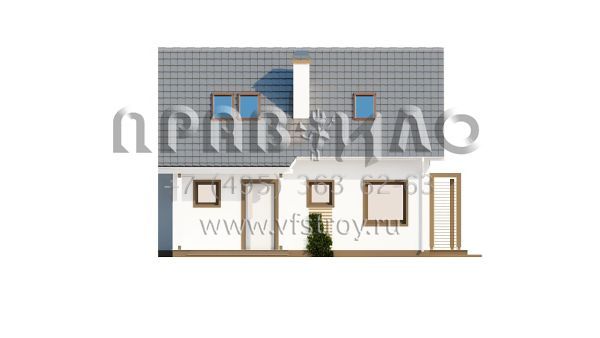 Проект частного дома с мансардой для двоих  S3-92 (Z212)