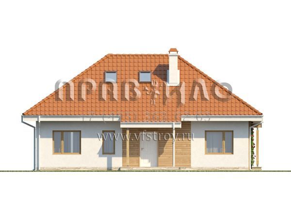 Проект удобного одноэтажного дома с мансардой S3-186 (Z169)