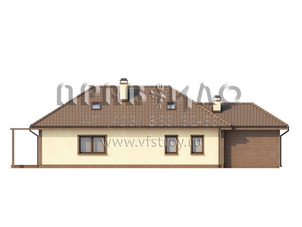 Проект комфортабельного двухэтажного дома  S3-206 (Z90)