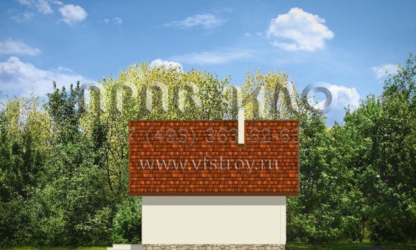 Проект компактного дома с открытой террасой S8-69 (Франтик)