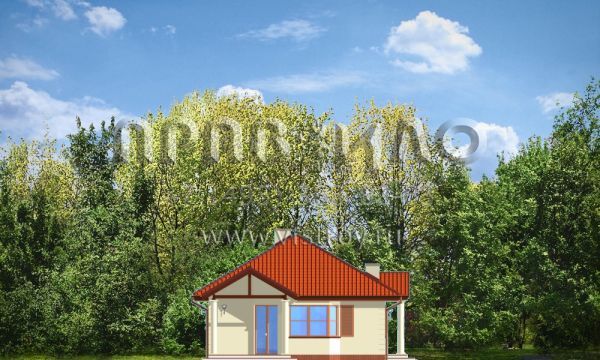Проект лаконичного по дизайну коттеджа S8-138 (Как мечта 3)