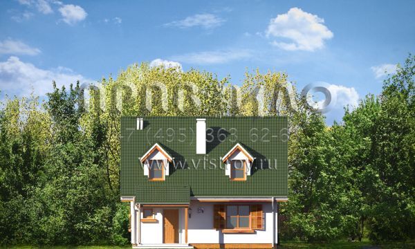 Проект квадратного загородного коттеджа S8-110-1 (Земляника)