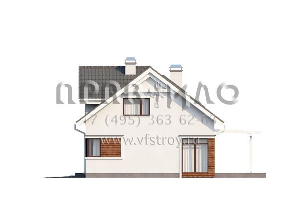 Проект комфортабельного дома с камином для большой семьи S3-173 (Z122)