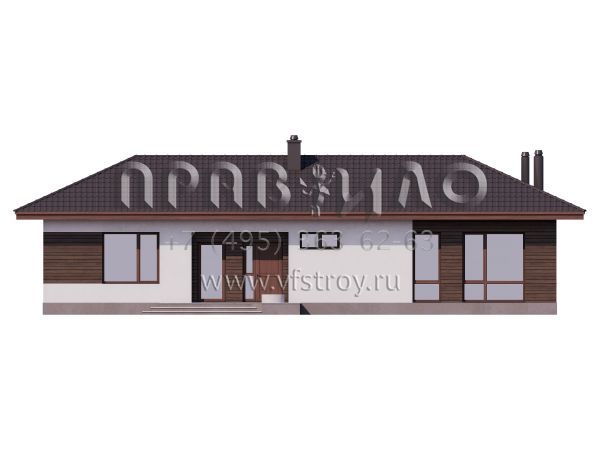 Одноэтажный дом с террасой S7-103 (3-47а1)