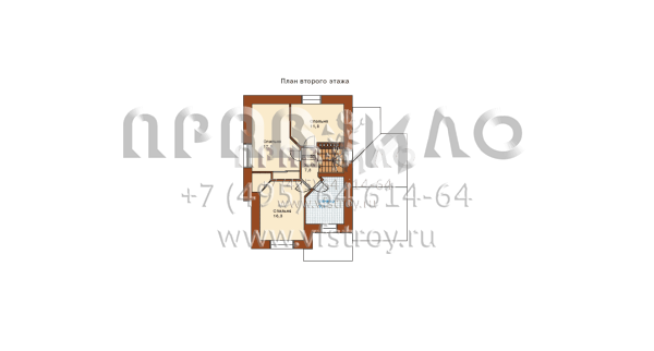 Компактный коттедж, с хорошо сбалансированным главным фасадом E-137-1K