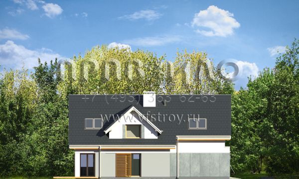 Проект дома с современной архитектурой S8-238 (Рассудительный)