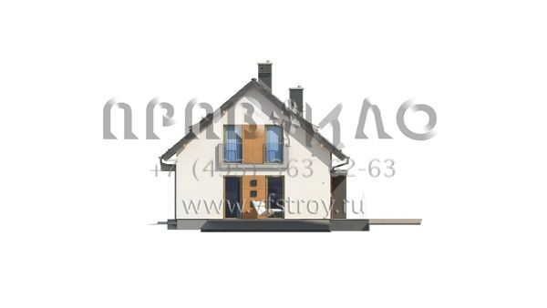 Проект одноэтажного загородного дома с гаражом S3-155 (Z269)